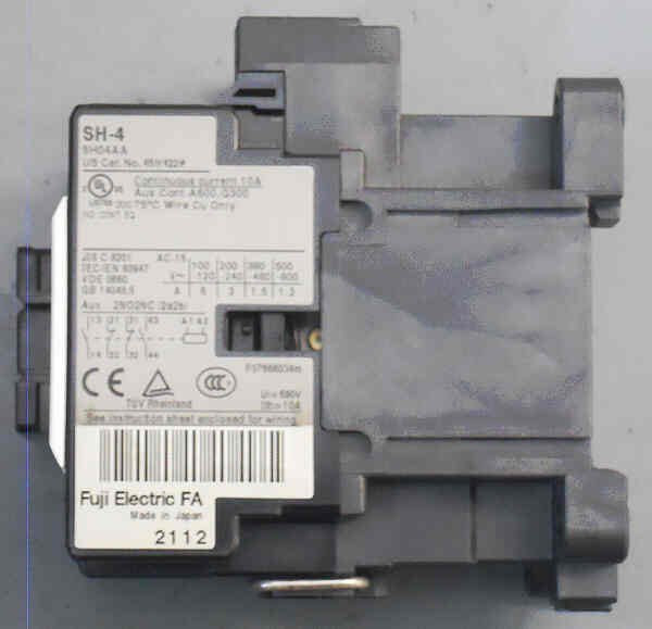 RELAY, 4PDT, WITH AUXILIARY 1NC/3NO CONTACT BLOCK FUJI #'S SH4 & SZ-A31