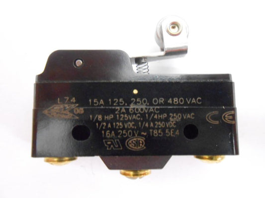 SWITCH, MICRO, SPDT, ROLLER ACTUATED MICROSWITCH #BZ-2RW822T
