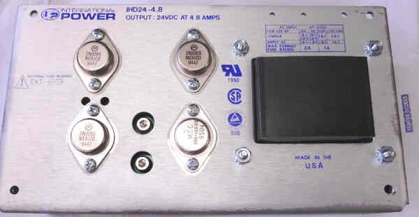 POWER SUPPLY, 100-240V INPUT, 24V @ 4.8 A OUTPUT IP # IHD24-4.8