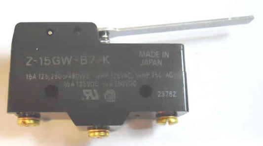 SWITCH, MICRO, SPDT, LEVER ACTUATED OMRON # Z-15GW-B7-K