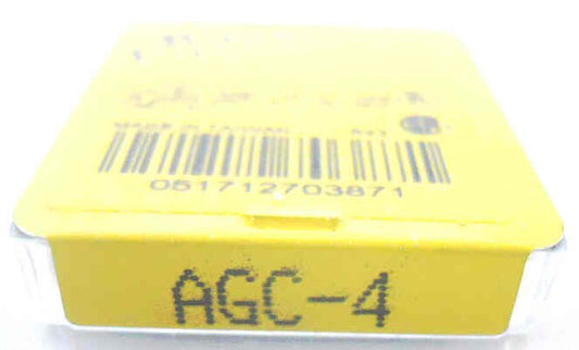 FUSE, GLASS, 4 AMP, PACKAGE OF 5, MFR # AGC-4