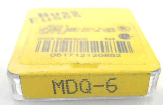 FUSE, GLASS, 6 AMP, TIME DELAY, PACKAGE OF 5, MFR # MDQ-6