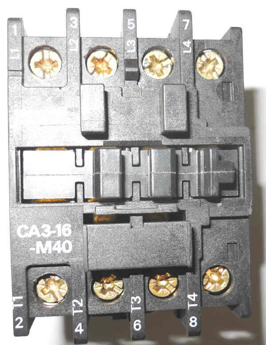 CONTACTOR, 4 POLE, 4 N.O. CONTACTS SPRECHER & SCHUH, CA3-16-M40  120V COIL