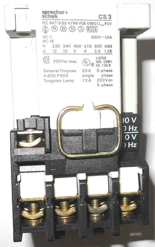 RELAY, CONTROL, 1NO/3NC CONTACTS, 120V AC COIL SPRECHER & SCHUH CS3-13E-120