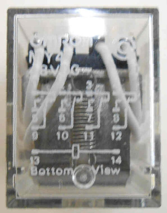 RELAY, ICE CUBE, 4PDT, 125 VDC OMRON # MY4N125VDC