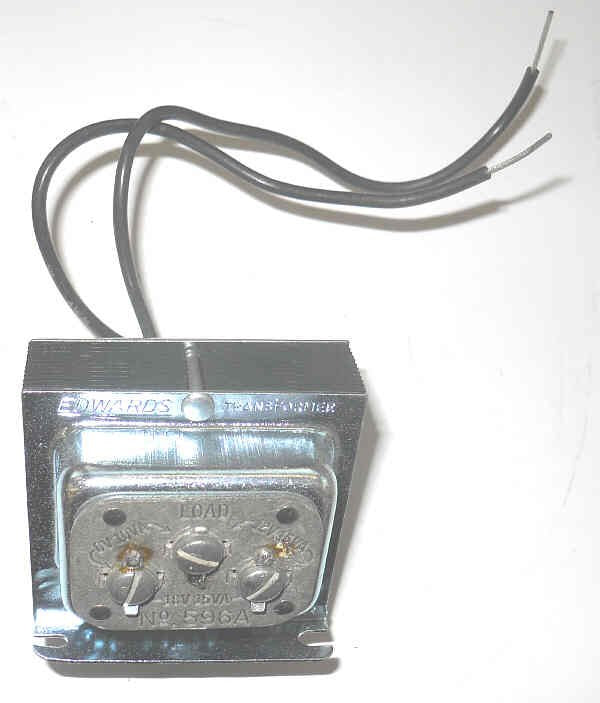 TRANSFORMER, 120 PRIMARY, 6, 12, 18 VAC SECONDARIES, EDWARDS 596A