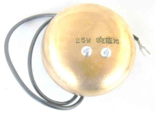 GONG, BRASS, 3 DIAMETER, 25 WATT, SERIES ADAMS A927A