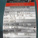 MOTOR, DOOR OPERATOR, 1/6 HP, 1140 RPM, 230VDC, FRAME EA48Z