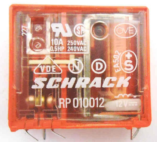RELAY, POWER, ENCLOSED, 10 AMP @ 240 VAC SCHRACK # RP010012