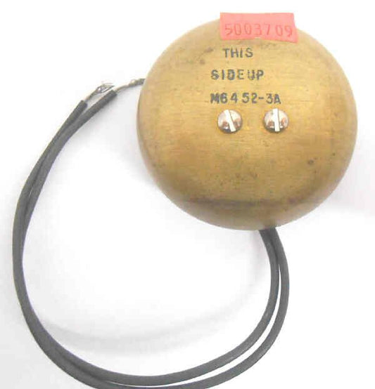 GONG, BRASS, 3 DIAMETER, 110 VAC GAL # M6452-3A