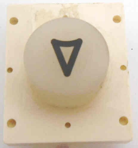 ELEMENT, EPCO, BUTTON, WHITE MARKED IN BLACK, SPECIFY MARKING