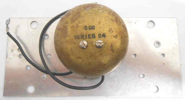 GONG, EPCO, BRASS, 3 DIAMETER, 25 WATT, SERIES, 24 VDC MOUNTED