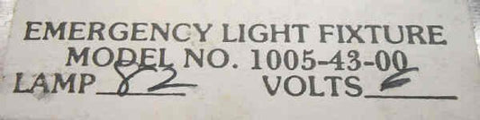 LIGHT, EPCO, EMERGENCY, MOUNTED, 6 VOLT, BULB # 82