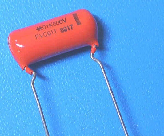 CAPACITOR, ORANGE DROP, .01 @ 600 VOLTS, MALLORY PVC611