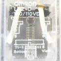 RELAY, POWER, MINIATURE, 2PDT, 110 VDC OMRON LY2-D 110DC