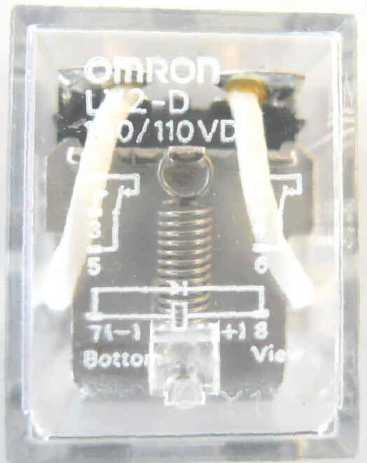 RELAY, POWER, MINIATURE, 2PDT, 110 VDC OMRON LY2-D 110DC