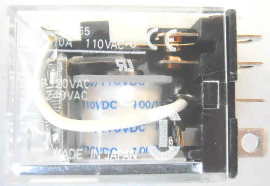 RELAY, POWER, MINIATURE, 2PDT, 110 VDC OMRON LY2-D 110DC