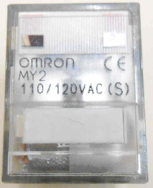 RELAY, POWER, MINIATURE, 2PDT, 110-120 VAC, NEON OMRON MY2-120AC