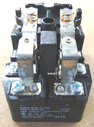 RELAY, POWER, DPDT, 48VDC, 20A, W/ MAGNET BLOWOUT POTTER BRUMFIELD #PRD-11DHO-48