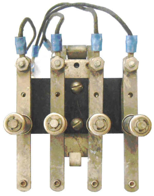 RELAY, 4 POLE, WITH RELAY FRAME AND CONTACTS, REFURBISHED