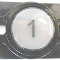 BUTTON, MONITOR, COMPLETE, WHITE WITH BLACK MARKING, CLEAR CAP, (SPECIFY)
