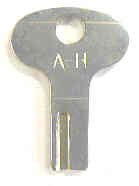 KEY, SWITCH, KEYED, CAR STATION, MARKED A-H