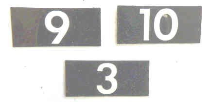 CHARACTER, INSERT, ROTODIAL RUBBER BAND, SPECIFY MARKING OTIS # A428E1