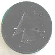 JEWEL, ARROW, GREEN, MOULDED, 15/16 O.D., 7/8 I.D.