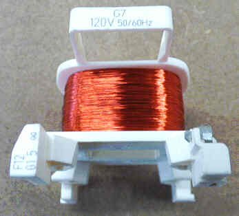 COIL TELEMECANIQUE, 120VAC 50/60HZ FOR CONTACTOR LC1D09,D12,D18 TM # LX1-D2-M6