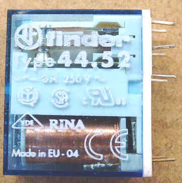 RELAY, DPDT, MINIATURE. PCB/PLUG-IN, 6A, 24V DC COIL FINDER # 44.52.9.024.0074