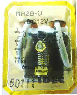 IDEC DPDT RELAY, 24 VDC, 8 PIN, IDEC # RH2B-U-24DC