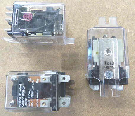 RELAY, POWER, DPDT, 24 VDC, 20A, POTTER BRUMFIELD # KUHP-11D51-24