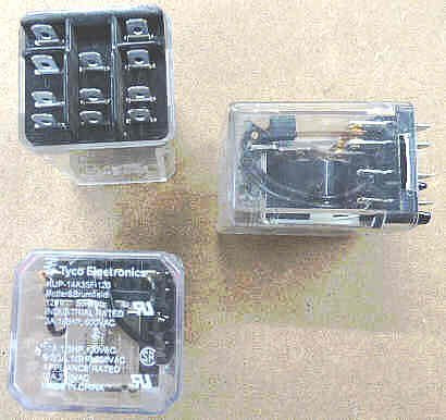RELAY, POWER, 3PDT, 120VAC, 10A, PLUG IN POTTER BRUMFIELD #KUP-14A35F-120