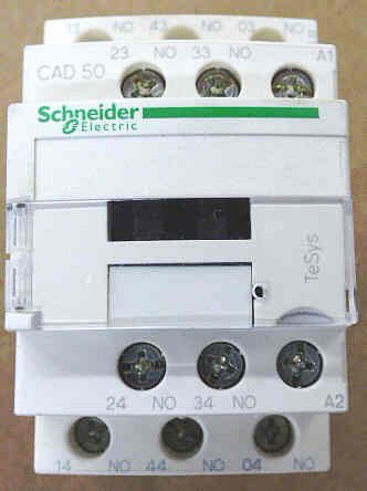 RELAY, TELEMECANIQUE , 200 VAC, TeSys D IEC CONTROL, TM # CAD50L7