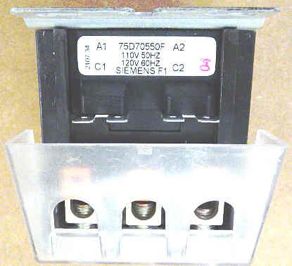 CONTACTOR, POWER, 3 POLE, 60 AMP, 120 VAC SIEMENS # 42EF35AFBWJ
