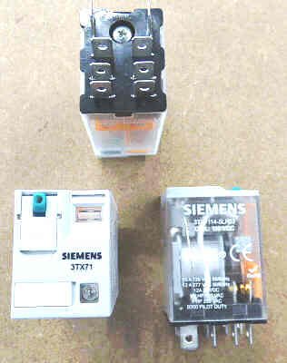 RELAY, ICE CUBE, DPDT, 110 VDC, 10A, LED & TEST, SIEMENS # 3TX7114-5LF03-110