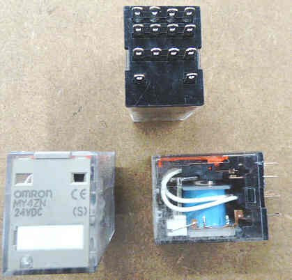 RELAY, ICE CUBE, 14-PIN, 4PDT BIFURCATED CONTACTS 5A, NEON OMRON MY4ZN24DCS