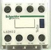 CONTACT, MODULE, AUX., 2 N.O./2 N.C CONTACTS, TELEMECANIQUE LADN22