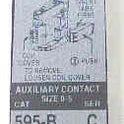 CONTACT, AUXILLARY ALLEN BRADLEY # 595-B-C 2 N.C. CONTACTS