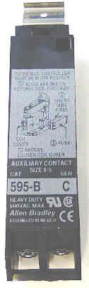 CONTACT, AUXILLARY ALLEN BRADLEY # 595-B-C 2 N.C. CONTACTS
