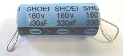 CAPACITOR, AXIAL, 330UF@160 VDC