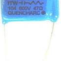 CAPACITOR, BLUE DROP, 47 OHM 250V +/- 10%