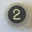 PUSHBUTTON, ELEMENT, MARKED # 2 C.J. ANDERSON # HHR-2