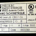 TACHOMETER, TYPE RE 0444 US ICB 01 CA 3000TR/MM