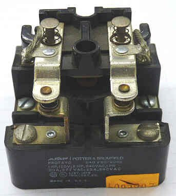 RELAY, POWER, SPST, 110 VDC, 20A, POTTER BRUMFIELD # PRD-7DYO-110