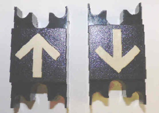 SPACER, 1.25  WIDE, BLACK, ARROW, VERTICAL MOUNT DOVER # 9719398