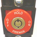 SWITCH, KEYED, FIRE SERVICE, RED BEZEL, OFF-HOLD-ON SPECIFY KEY #