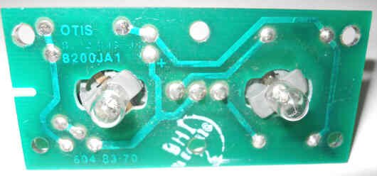 BOARD, CIRCUIT, DUAL LAMP ASSEMBLY, OTIS #8200JA1