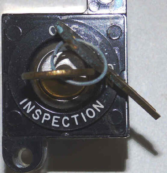 SWITCH, KEYED, INSPECTION, ON-OFF WITH KEYS ADAMS # AS469K13