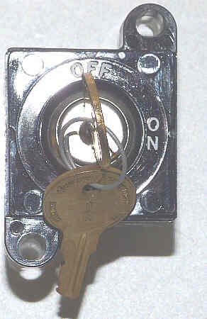 SWITCH, KEYED, M-G, ON-OFF WITH KEYS ADAMS # AS469K15